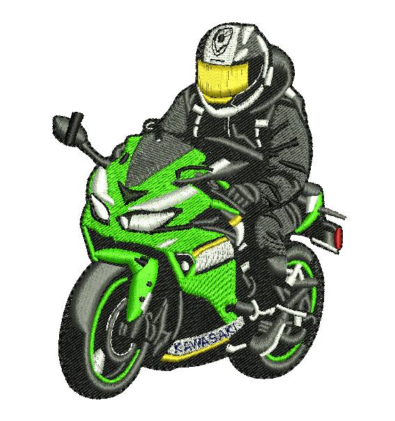 Kawasaki embroidery logo